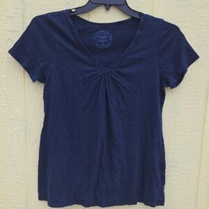 Old Navy Dark Blue V-Neck Short Sleeve Tee